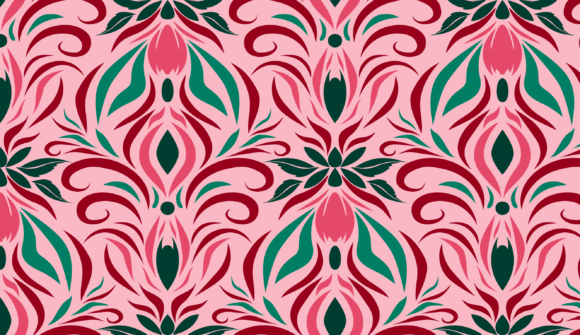 Abstract Seamless Pattern: Floral Elegance