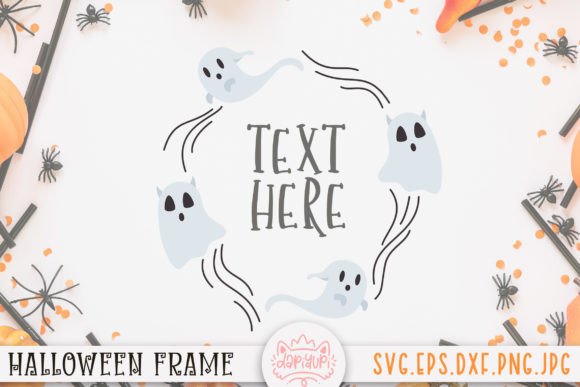 Elevate Your Creative Projects with a Versatile Halloween Frame with Illustration