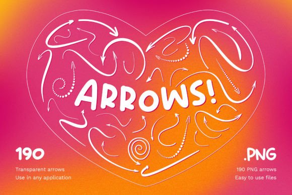 Enhancing Visual Communication with 190 High-Quality Hand Drawn Arrows for Modern Design