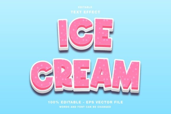 Enhancing Visual Identity with the Ice Cream 3D Text Effect