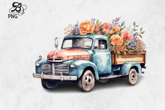 Evaluating the Practical Value of Watercolor Christmas Truck Clipart for Sublimation