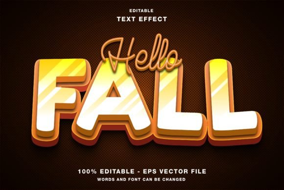 Mastering Seasonal Design with the Hello Fall Editable Text Effect