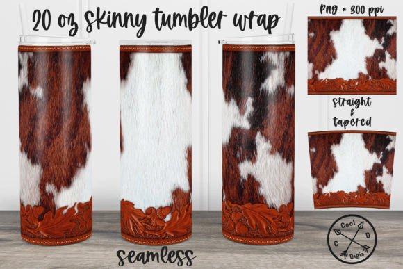 Mastering the Tooled Leather Cowhide Tumbler Wrap for Professional Sublimation Workflows