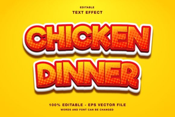Mastering Visual Impact with the Chicken Dinner Game Cartoon Text Effect