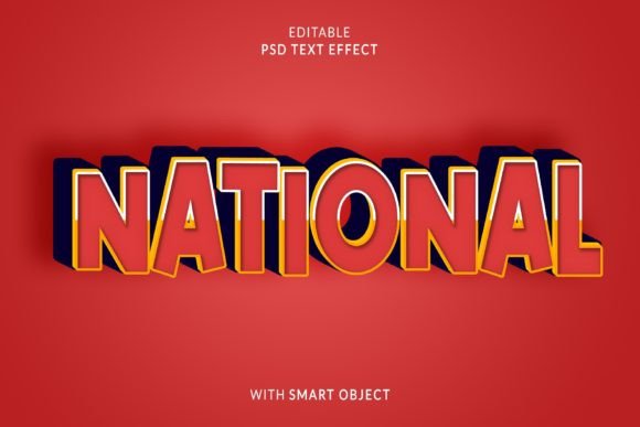 Mastering Visual Impact with the National 3D Text Effect for Digital and Print Media