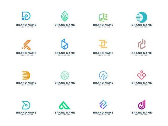 Set of Bundle Company Logo Design
