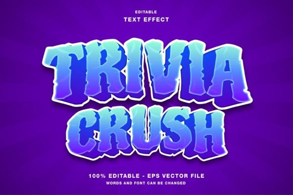 Trivia Crush Game Cartoon Text Effect: Elevating Digital Design with Playful Typography